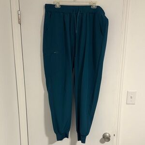Women’s Caribbean Blue Jogger Scrub Bottoms